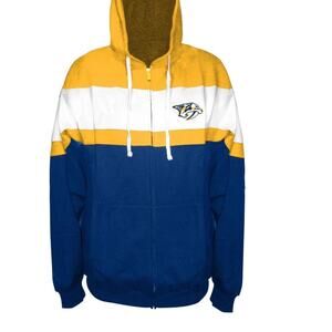 Nashville Predators full zip hoodie jacket, embroidered logo,  NEW Sz 3X